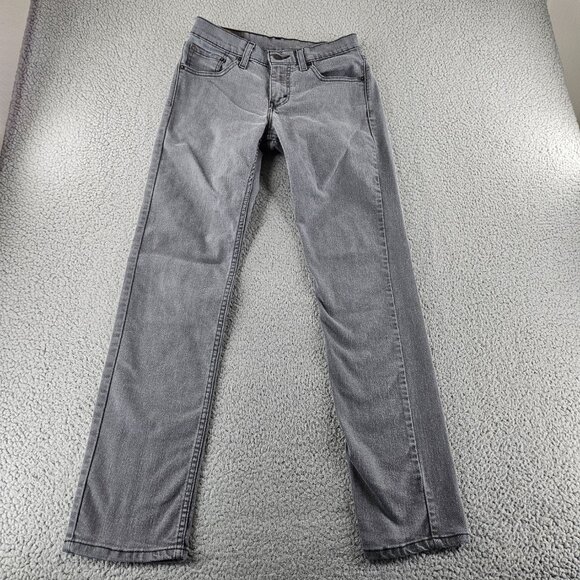Levis Jeans Mens 29x32 Gray 511 Slim Fit Stretch Denim Tapered Leg Pants - Picture 2 of 16